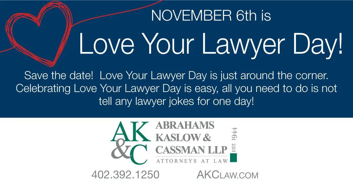 , 2020 Love Your Lawyer Day, Abrahams Kaslow &amp; Cassman LLP | Attorneys at Law