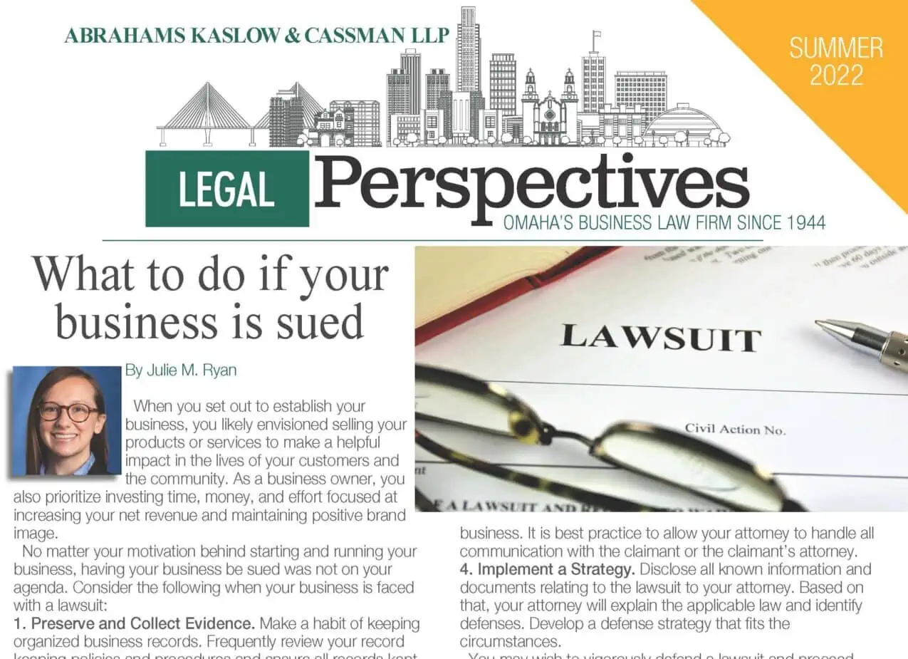 , Read Our Summer Newsletter!, Abrahams Kaslow &amp; Cassman LLP | Attorneys at Law
